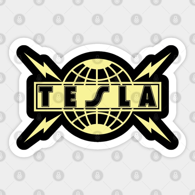 Tesla! Tesla! Sticker by MagicEyeOnly